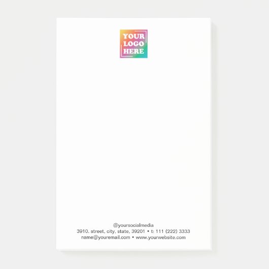 カスタムロゴ推進会社 ポストイット (正面)