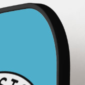 カスタムロゴ文字とカラーピックボールパドル ピックルボールラケット (左詳細)