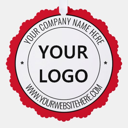 カスタムロゴ文字クリスマスオーナメントカード オーナメントカード (正面)