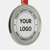 カスタムロゴ文字クリスマスオーナメント メタルオーナメント (右)
