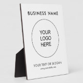 カスタムロゴ文字モダン縦型卓上 フォトプラーク (側面)