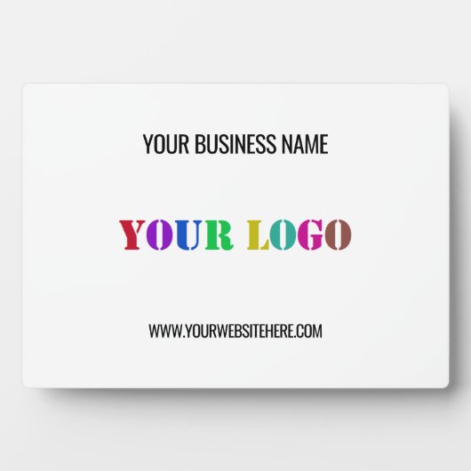 カスタムロゴ文字事業の宣伝プラークのギフト フォトプラーク (正面)