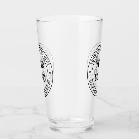 カスタムロゴ文字会社ガラステンプレート タンブラーグラス (右)