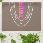 カスタムロゴ文字会社キッチンタオル キッチンタオル (折り畳み)