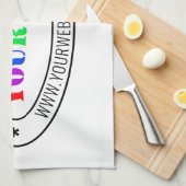 カスタムロゴ文字会社キッチンタオル キッチンタオル (四つ折り)