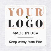 カスタムロゴ文字及び国服衣 ラベル (デザイン1)