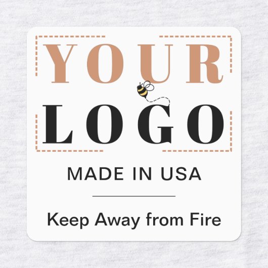 カスタムロゴ文字及び国服衣 ラベル (デザイン1)