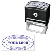 カスタムロゴ文字楕円セルフインキングスタンプ セルフインキングスタンプ (インサイチュ)