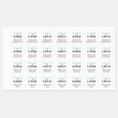 カスタムロゴ文字&カントリースクエア衣料品 ラベル (シート)