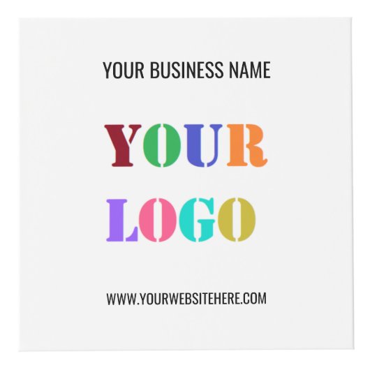 カスタムロゴ文字QRコードプロモーションキューブテンプレート フォトキューブ (正面)