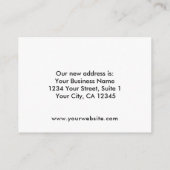 カスタムロゴ新しいアドレスの移動告知カード エンクロージャーカード (裏面)