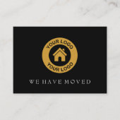 カスタムロゴ新しいアドレスの移動告知カード エンクロージャーカード (正面)
