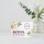 カスタムロゴ春Botox After Care Card 名刺 (スタンド正面)