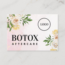 カスタムロゴ春Botox After Care Card 名刺