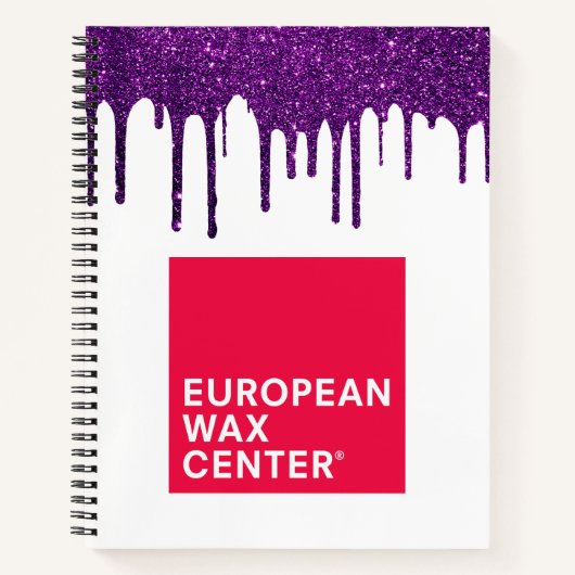 カスタムロゴ業務グリッター ノートブック (正面)