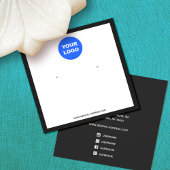 カスタムロゴ正方形ホワイトイヤリングディスプレイの追加