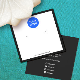 カスタムロゴ正方形ホワイトイヤリングディスプレイの追加