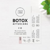 カスタムロゴ注入後ケア指導カード (デスク)