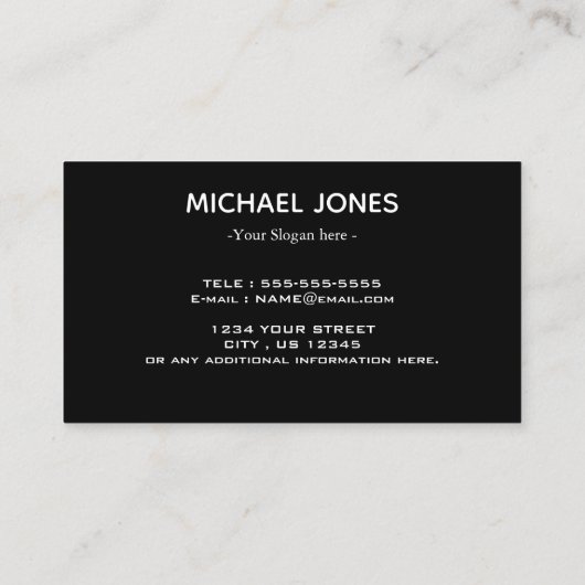 カスタムロゴ洗車自動 |クリーニ車のング 名刺 (裏面)