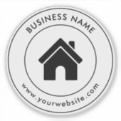 カスタムロゴ画像文字多用途コンター シール (正面)