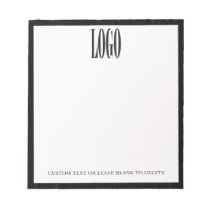 カスタムロゴ画像Pic木製ビジネスオフィスブラック ノートパッド