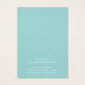 カスタムロゴ白アクアイヤリング表示カード (裏面)