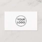カスタムロゴ白モダンいソーシャルメディアのアイコン 名刺 (裏面)