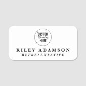 カスタムロゴ白人社員磁気 名札 (正面)