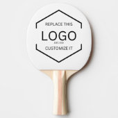 カスタムロゴ白背景ビジネスのプロモーション 卓球ラケット (正面)