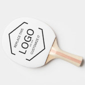 カスタムロゴ白背景ビジネスのプロモーション 卓球ラケット (横)
