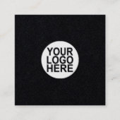 カスタムロゴ白黒の名刺 スクエア名刺 (正面)