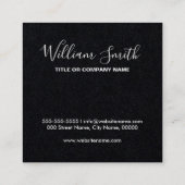 カスタムロゴ白黒の名刺 スクエア名刺 (裏面)