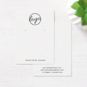 カスタムロゴ白黒イヤリングシンプルディスプレイ (デスク)