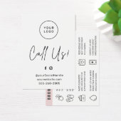 カスタムロゴ眉毛ティントアフターケアカード (デスク)