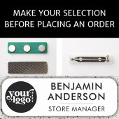 カスタムロゴ磁気従業員 名札