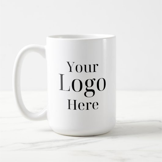 カスタムロゴ社員チームパーソナライズされた業務 コーヒーマグカップ (左)