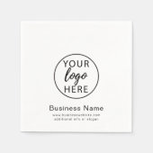 カスタムロゴ紙ナプキン スタンダードカクテルナプキン (正面)