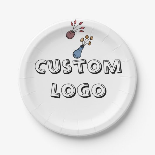 カスタムロゴ紙プレート ペーパープレート (正面)