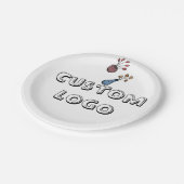 カスタムロゴ紙プレート ペーパープレート (アングル)