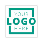 カスタムロゴ緑インクゴム印 セルフインキングスタンプ (デザイン)