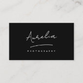 カスタムロゴ署名ミニマルモダンリストソーシャル 名刺 (正面)