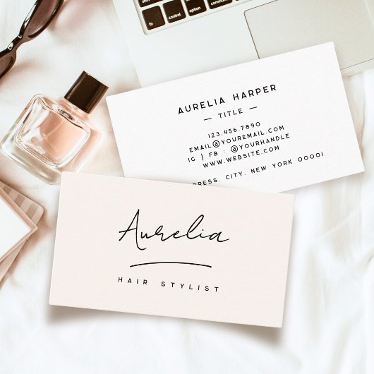 カスタムロゴ署名ミニマルモダンリストソーシャル 名刺