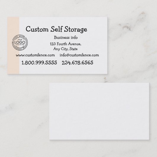 カスタムロゴ自己保存型名刺 名刺 (正面/裏面)