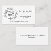 カスタムロゴ葉リース 名刺 (正面/裏面)