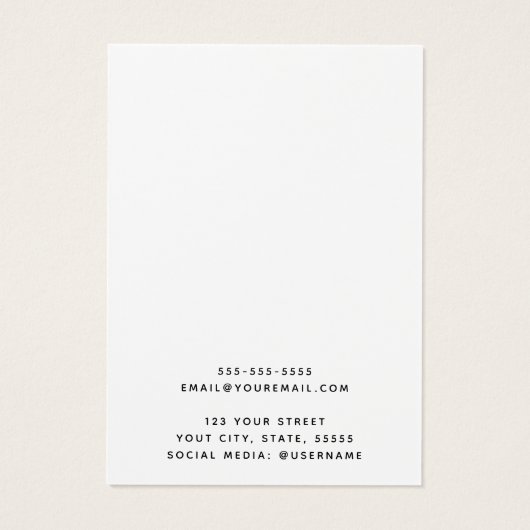 カスタムロゴ薄い黒のイヤリング縁どディスプレイ・カード (裏面)