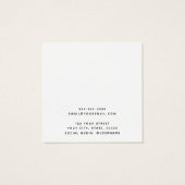 カスタムロゴ薄い黒のイヤリング縁どディスプレイ・カード (裏面)