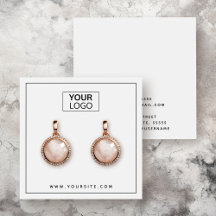 カスタムロゴ薄い黒のイヤリング縁どディスプレイ・カード