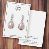 カスタムロゴ薄い黒のイヤリング縁どディスプレイ・カード