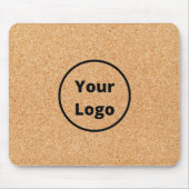 カスタムロゴ薄切りウッドブロック マウスパッド (正面)
