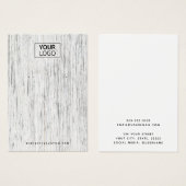 カスタムロゴ薄灰色の木製イヤリング表示カード (正面&裏面)